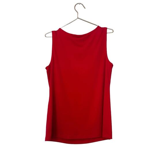 Susan Graver Knit Tank Top Women's Size medium Rhinestone pink V Neck sleeve - Picture 3 of 7